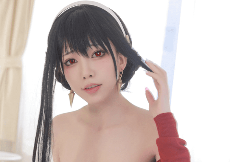 图片[1]-水淼aqua – NO.120 约尔红毛衣[68P-77MB]-叶子木笔记