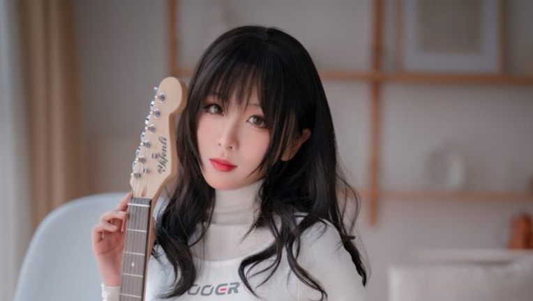 图片[2]-轩萧学姐 – NO.026 吉他妹妹肉丝套[61P-107MB]-叶子木笔记