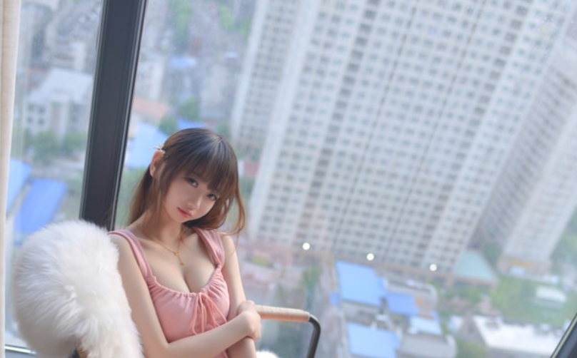 图片[1]-雪琪SAMA – NO.046 粉色连衣裙[42P-362MB]-叶子木笔记