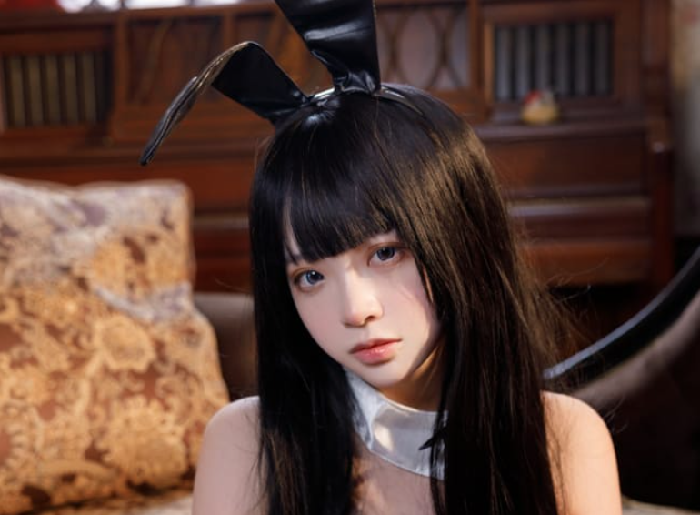 图片[2]-疯猫ss – NO.158 黑色哑光兔[50P1V-1.45G]-叶子木笔记