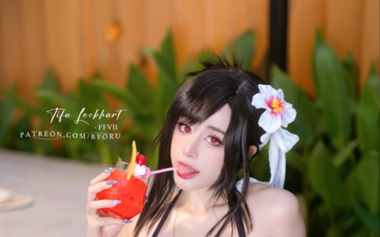 图片[2]-Byoru NO.182 Tifa FF7r bikini [65P15V-1.21G]-叶子木笔记