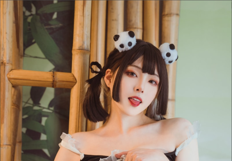 图片[1]-Natsuko夏夏子 – NO.29 熊猫女仆[64P1V-852MB]-叶子木笔记