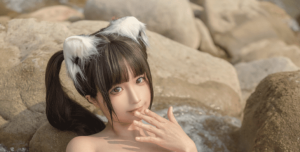 神楽坂真冬 – NO.224 白丝兔绒 [75P2V-1.17GB]-叶子木笔记