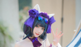 瓜希酱 – NO.75 柴郡泳装 [32P-102MB]-叶子木笔记