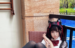 不呆猫 NO.046 温泉双马尾JK [22P1V-713M]-叶子木笔记